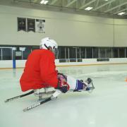 U.S. National Sled Hockey Team member participating in a research study at CU ɫ